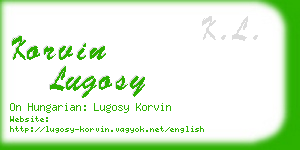 korvin lugosy business card